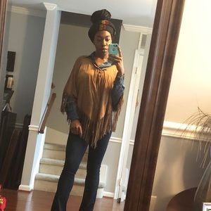 Fringe poncho